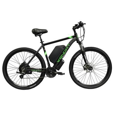 Електровелосипед Wendat MTB 29 GT рама 21" 48V 24Ah 1000W /  чорно-зелений гідравлічні гальма