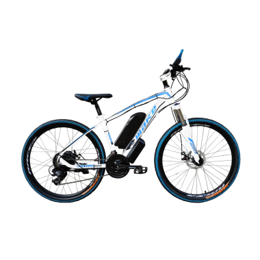 Електровелосипед MAKE 36V 12Ah 500W рама 17"/26" біло-синій