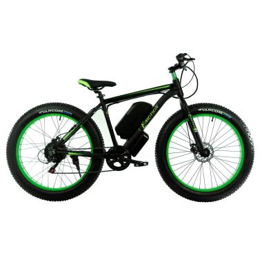 Електровелосипед фетбайк E-motion Fatbike GT 48v 16Ah 1000W c гідравлічними гальмами чорно-зелений купити