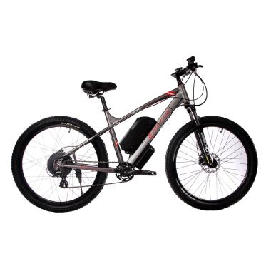 Електровелосипед E-motion 48V 17,5Ah 700W / алюмінієва рама 19" сіро-червоний