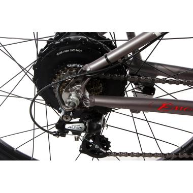 Електровелосипед E-motion 48V 17,5Ah 700W / алюмінієва рама 19" сіро-червоний