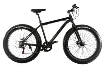 Велосипед E-motion Fatbike GT 26 "/ гідравлічні гальма / алюмінієва рама 19" чорний матовий