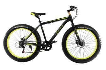 Фетбайк E-motion Fatbike GT 26 "/ гідравлічні гальма / алюмінієва рама 19" чорно-жовтий