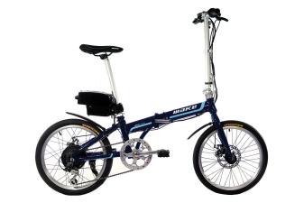 Складаний електровелосипед МАКЕ 20 "/ алюмінієва рама 17" / 36V 10Ah 350W синій з блакитним