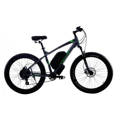 Електровелосипед WENDAT MTB 3" 27,5" 36V 14AH 500W механічні гальма / рама 19 сіро-зелений