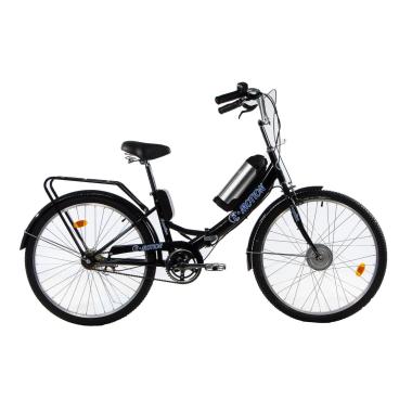Електровелосипед E-motion складаний з низькою рамою 36V 10Ah 350W чорно-синій
