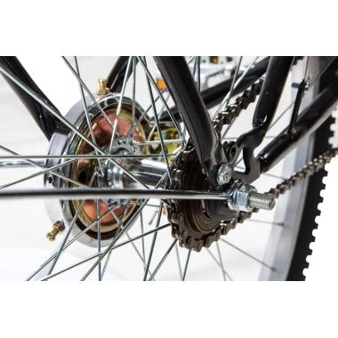 Електровелосипед E-motion складаний з низькою рамою 36V 10Ah 350W чорно-синій