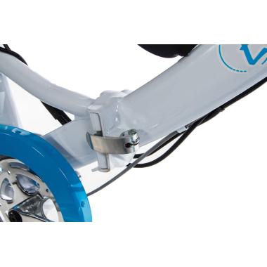 Електровелосипед E-motion складаний з низькою рамою 36V 10Ah 350W біло-блакитний