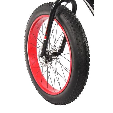 Велосипед Фетбайк 26" / алюмінієва рама 19" чорно-червоний