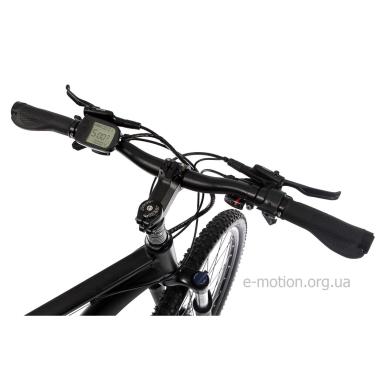Електровелосипед E-motion MTB 29" 36V 32Ah 500W / рама 19" механічні гальма чорний матовий 