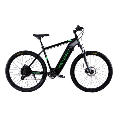 Електровелосипед WENDAT MTB 29" 48V 19Ah 1000W рама 20" зі знімним акумулятором у рамі чорно-зелений