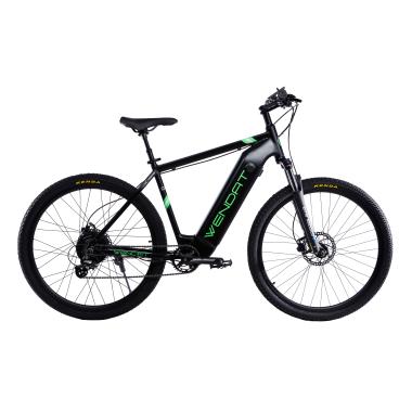 Електровелосипед WENDAT MTB 29" 36V 23Ah 500W зі знімним акумулятором у рамі чорно-зелений