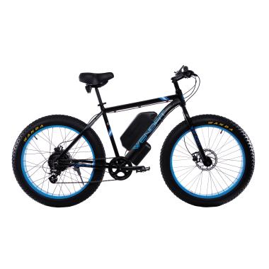 Електровелосипед WENDAT FATBIKE 26" 48V 19Ah 1000W зі знімною батареєю чорно-синій