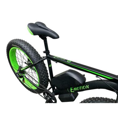 Електровелосипед фетбайк передній привід E-MOTION FATBIKE GT 48V 16AH 750W FRONT чорно-зелений