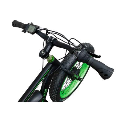 Електровелосипед фетбайк передній привід E-MOTION FATBIKE GT 48V 16AH 750W FRONT чорно-зелений