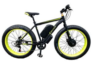 Електрофетбайк передньопривідний E-MOTION FATBIKE GT 48V 16AH 750W FRONT чорно-жовтий