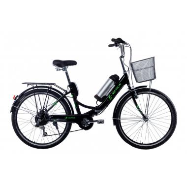 Електровелосипед складний з низькою рамою E-motion 36V 10Ah 350W чорно/зелений