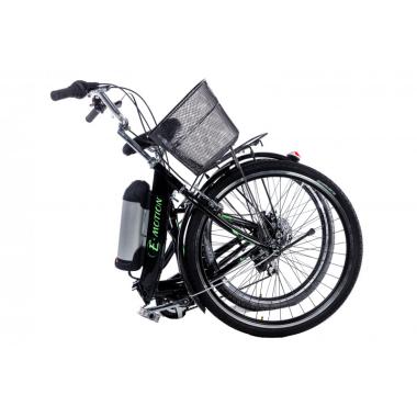 Електровелосипед складний з низькою рамою E-motion 36V 10Ah 350W чорно/зелений