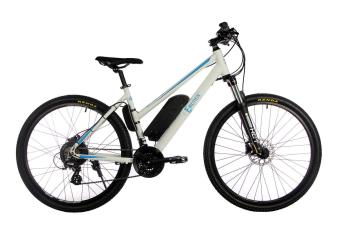 Жіночий електровелосипед E-motion City GT 27,5" 36v 12Ah 500w / рама 18" біло-блакитний