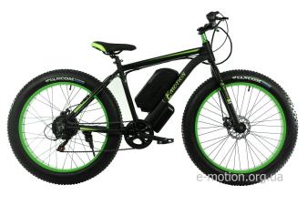 Електрофетбайк E-motion Fatbike GT 48V 16Ah 1000W чорно-зелений