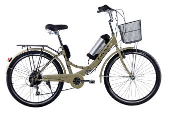 Електровелосипед складний з низькою рамою E-motion 36V 10Ah 350W бежевий