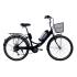 Електровелосипед складний з низькою рамою E-motion 36V 10Ah 350W чорно/синій