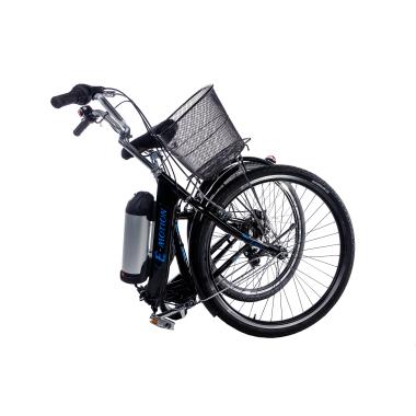 Електровелосипед складний з низькою рамою E-motion 36V 10Ah 350W чорно/синій