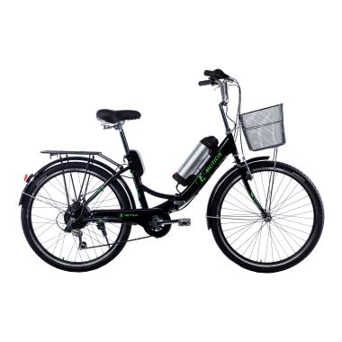 Електровелосипед складний з низькою рамою E-motion 36V 10Ah 350W чорно/зелений