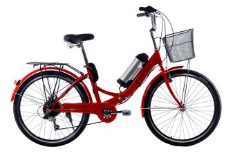 Електровелосипед складний з низькою рамою E-motion 36V 10Ah 350W червоний