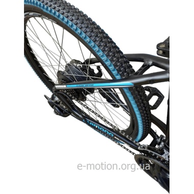 Електровелосипед MAKE 36V 12Ah 500W рама 17"/26" чорно-синій