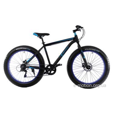 Велосипед E-motion Fatbike GT 26" / рама 19"  чорно-синій