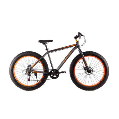 Велосипед E-motion Fatbike GT 26" / рама 19" сіро-помаранчевий