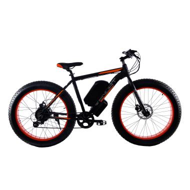 Електровелосипед Fatbike Wendat 48v 24Ah 1500W з гідравлічними гальмами чорно-помаранчевий