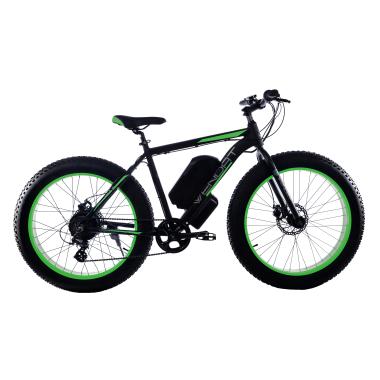 Електровелосипед Fatbike Wendat 48v 24Ah 1500W з гідравлічними гальмами чорно-зелений