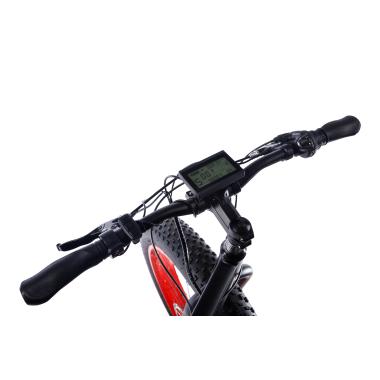 Електровелосипед Fatbike Wendat 48v 24Ah 1500W з гідравлічними гальмами чорно-червоний