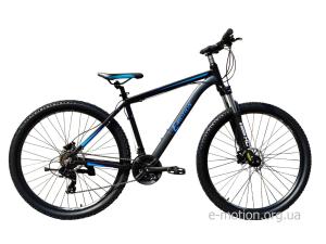Велосипед гірський E-motion MTB27,5 GT / рама 19" чорно-синій