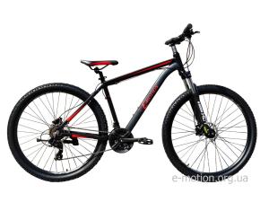 Велосипед гірський E-motion MTB29 GT / рама 21" чорно-червоний
