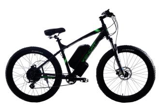 Електровелосипед WENDAT MTB 3" 27,5" 48V 16Ah 750W механічні гальма / рама 19" чорно-зелений