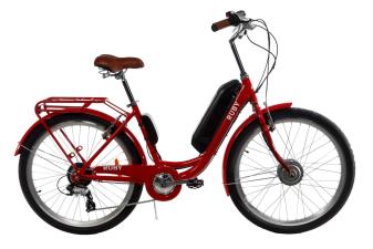 Електровелосипед жіночий RUBY 36V 14AH 350W передній привід червоний