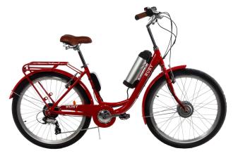 Електровелосипед жіночий RUBY 36V 10AH 350W передній привід червоний