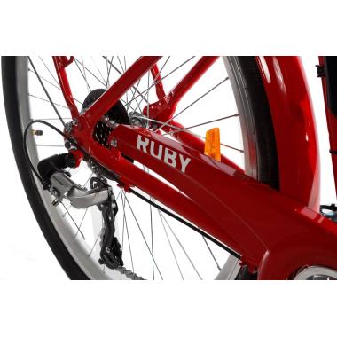 Електровелосипед жіночий RUBY 36V 10AH 350W передній привід червоний