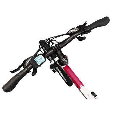 Електровелосипед складаний МАКЕ 36V 12Ah 500W 26", рама 17" - біло-червоний