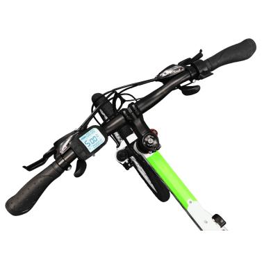 Електровелосипед складаний МАКЕ 36V 12Ah 500W 26", рама 17" - біло-салатовий