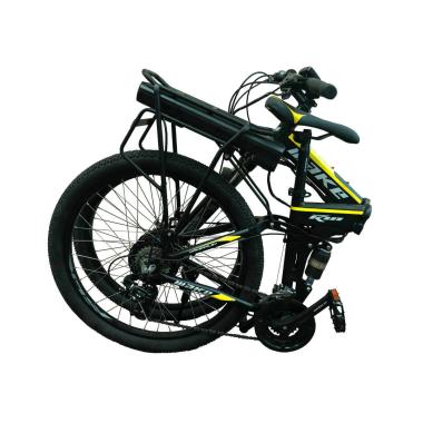 Електровелосипед складаний МАКЕ 36V 18Ah 500W 26", рама 17" - чорно-жовтий.