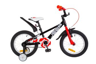 Велосипед 16" Formula JEEP 14G St з крилом Pl 2018 (чорно-червоний)