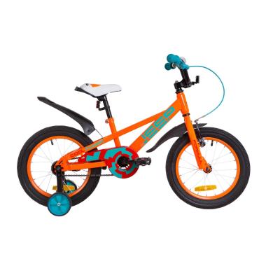 Велосипед 16" Formula JEEP 14G St з крилом Pl 2019 (помаранчево-бірюзовий)