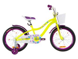Велосипед 18" Formula ALICIA 14G St з крилом St 2019 (жовто-фіолетовий)