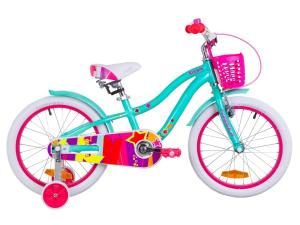 Велосипед 18" Formula CREAM 14G Al з крилом St, з кошиком Pl 2019 (бірюзовий)