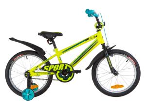 Велосипед 18" Formula SPORT 14G St з крилом Pl 2019 (салатово-бірюзовий)