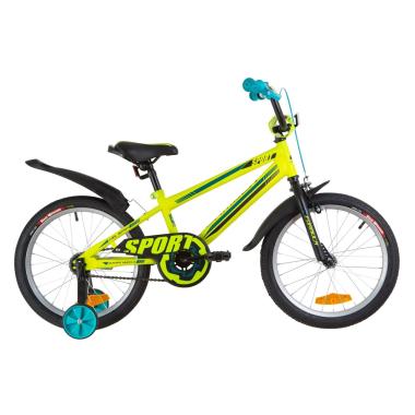 Велосипед 18" Formula SPORT 14G St з крилом Pl 2019 (салатово-бірюзовий)